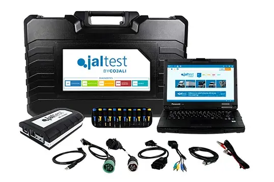 Kit Jaltest Diagnostics: maleta, interfaz, laptop robusta y cables